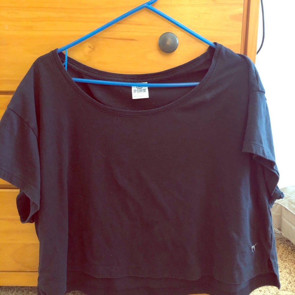 Pink black T-shirt